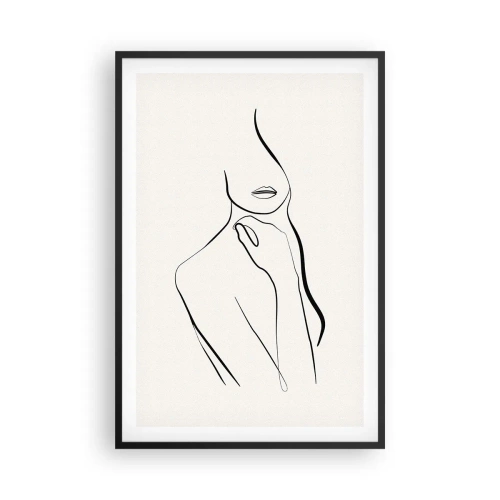 Affisch i svart ram - Melankolins våg - 61x91 cm
