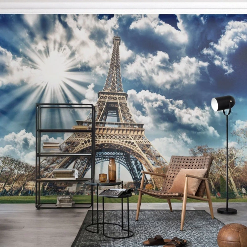 Självhäftande Fototapet Deluxe Sticker - Den enda under solen - Eiffeltornet, Paris, Arkitektur - 250x175 cm