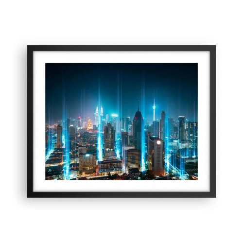 Affisch i svart ram - Himmelsfärd på berlinskt sätt - 50x40 cm