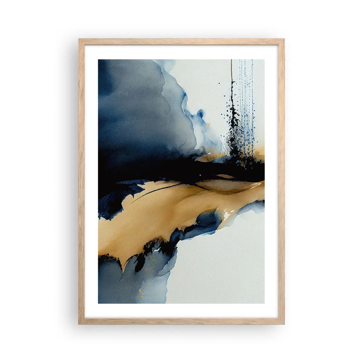 Affisch i ram av ljusek - Bakom ridån - 50x70 cm