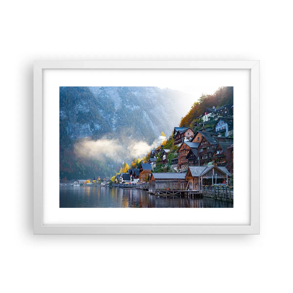 Affisch i vit ram - Alpina klimat - 40x30 cm