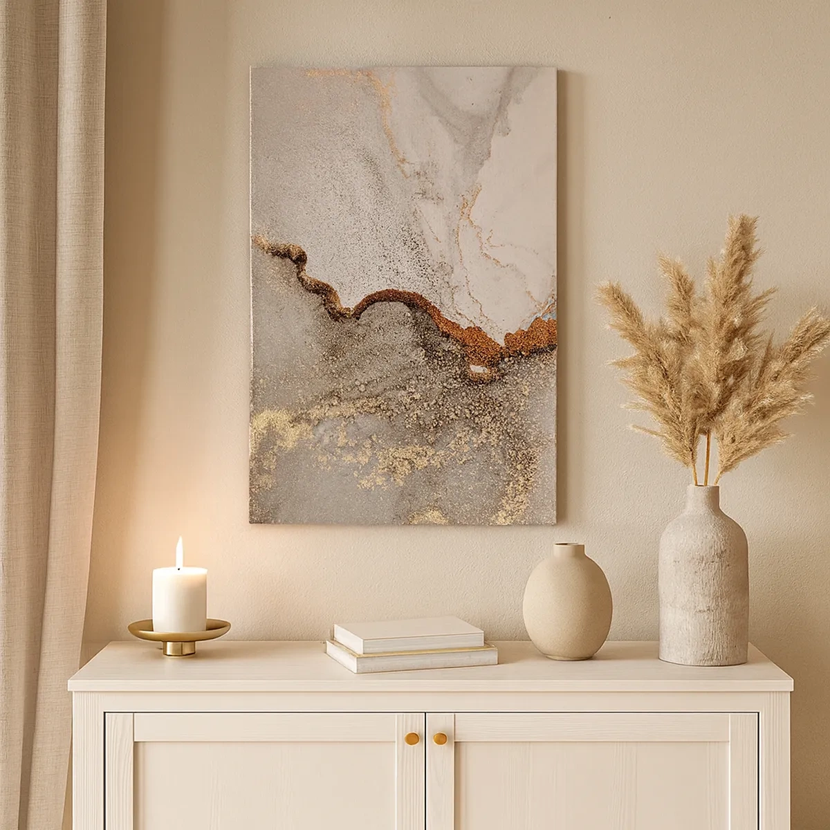 Canvastavla - Bild på duk - På färgernas gräns - 50x70 cm