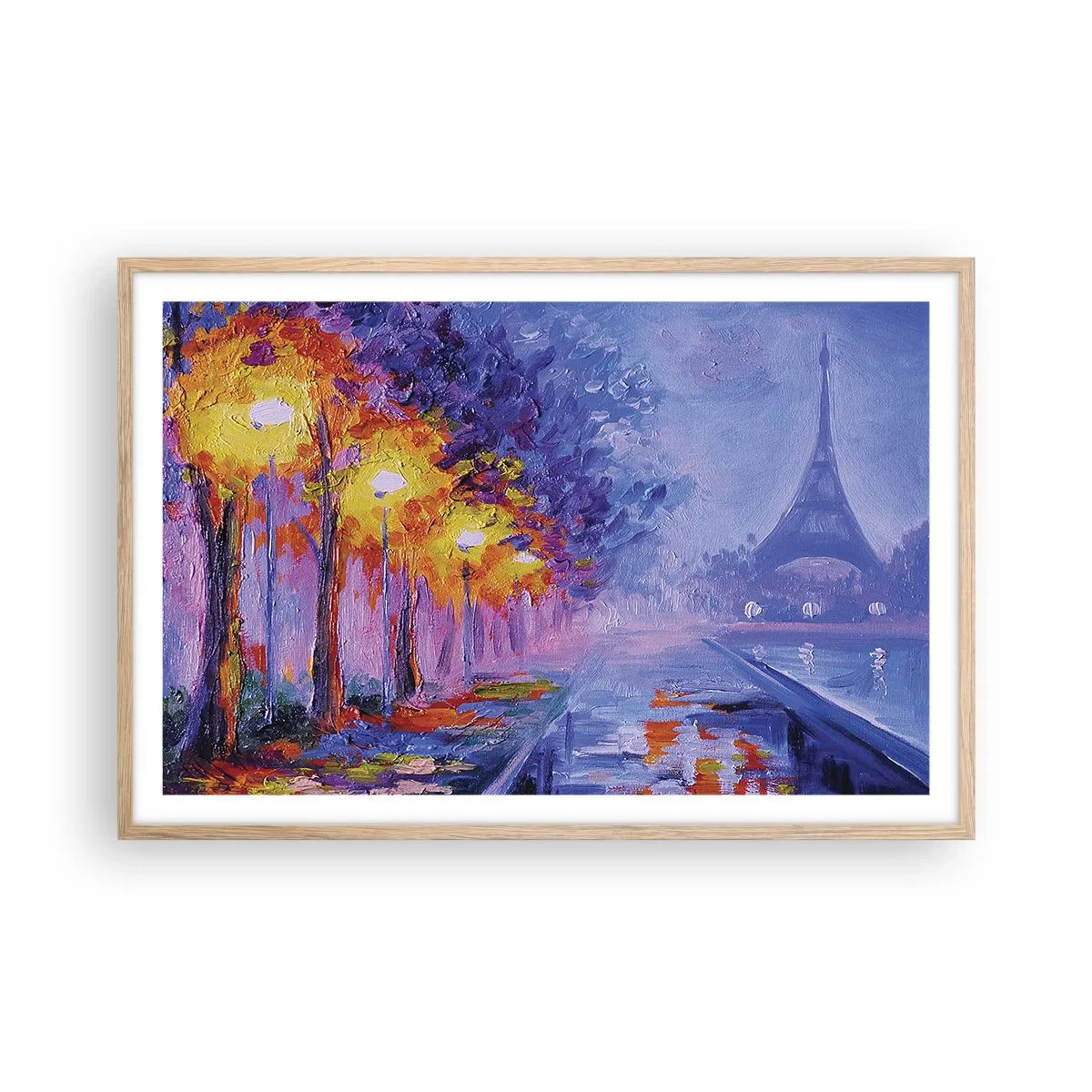 Affisch i ram av ljusek - Drömpromenad - 91x61 cm