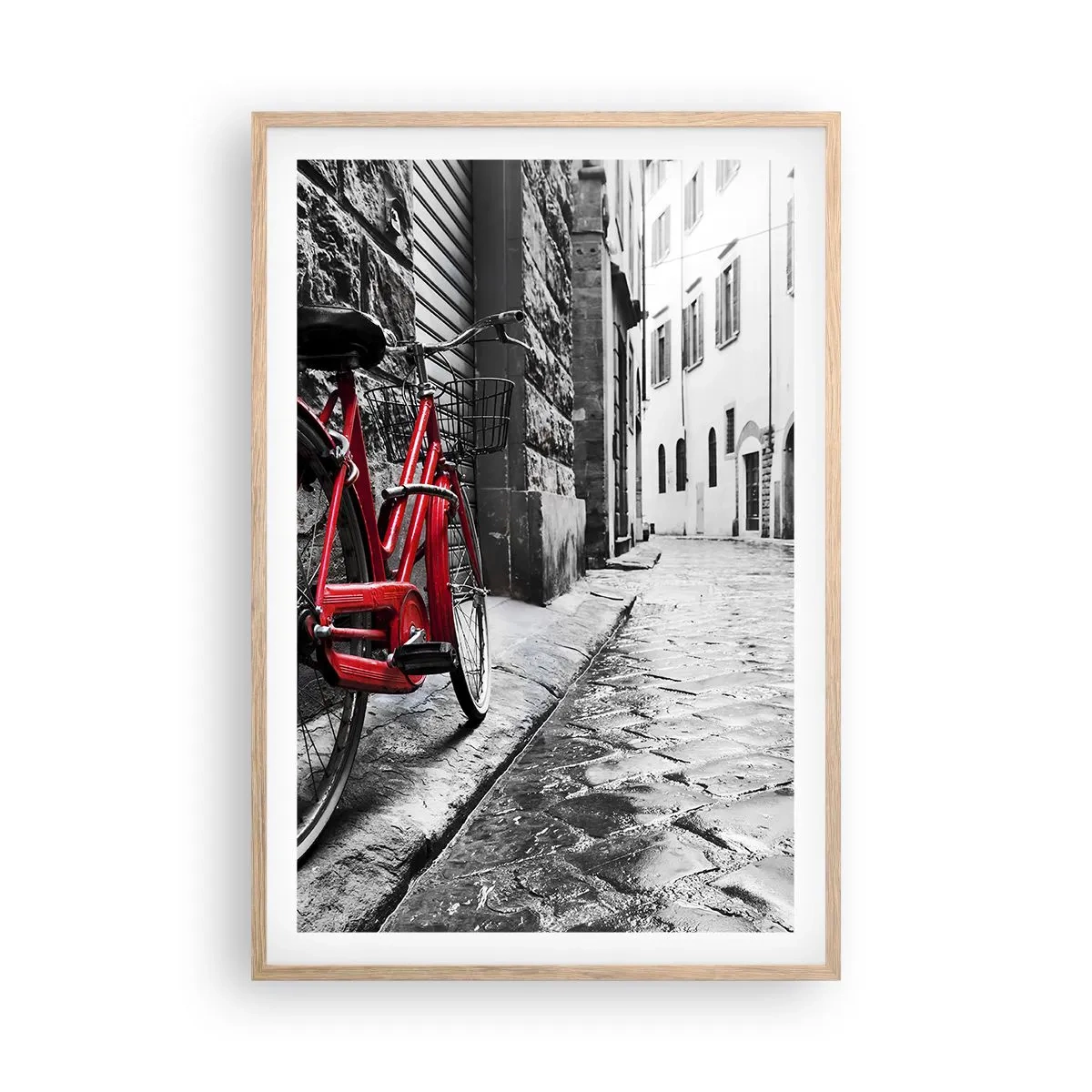 Affisch i ram av ljusek - Den riktiga skönheten åldras inte - 61x91 cm