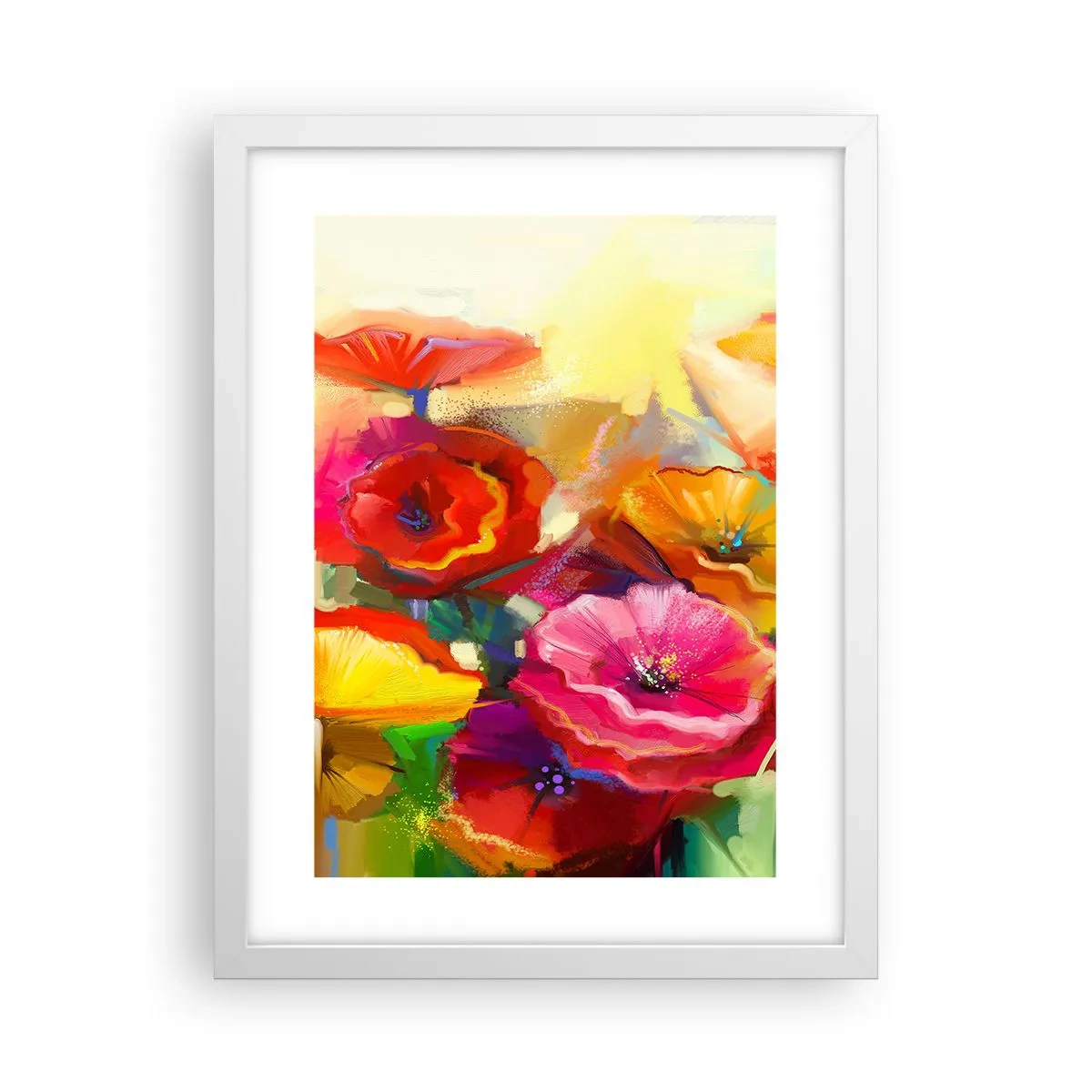 Affisch i vit ram - Inte bara rött - 30x40 cm