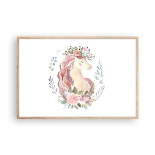 Affisch i ram av ljusek - En inbjudan till sagornas värld - 91x61 cm