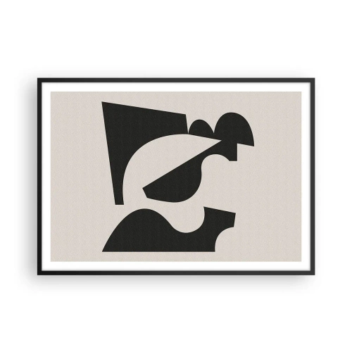 Affisch i svart ram - För självmontering - 100x70 cm