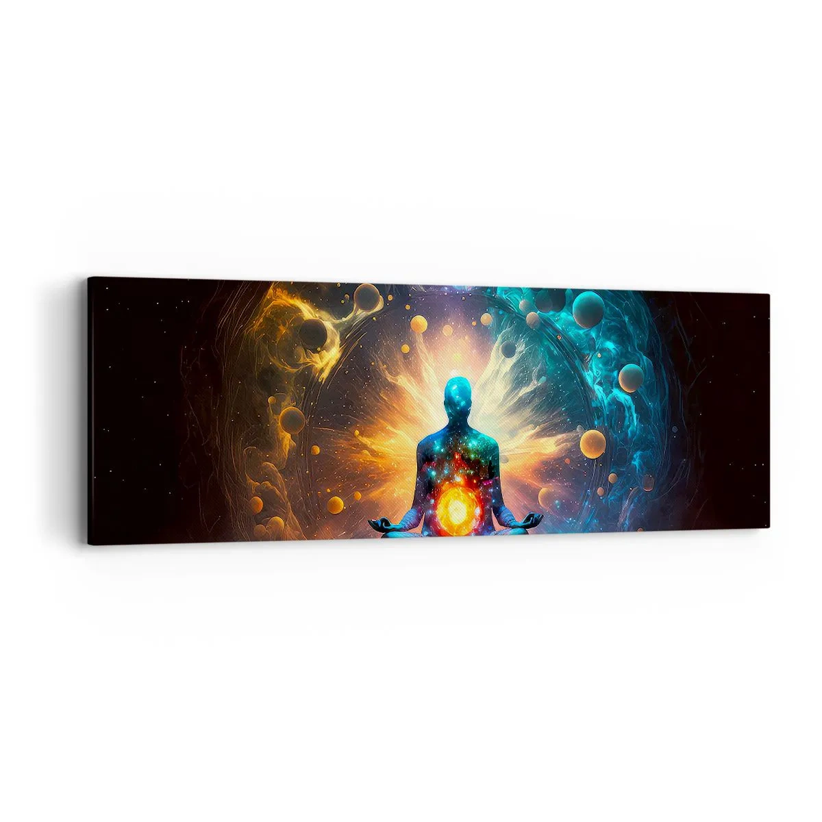 Canvastavla - Bild på duk - Kosmisk stillhet - 90x30 cm