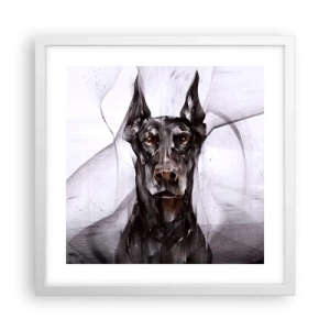 Affisch i vit ram - Rasren - 40x40 cm