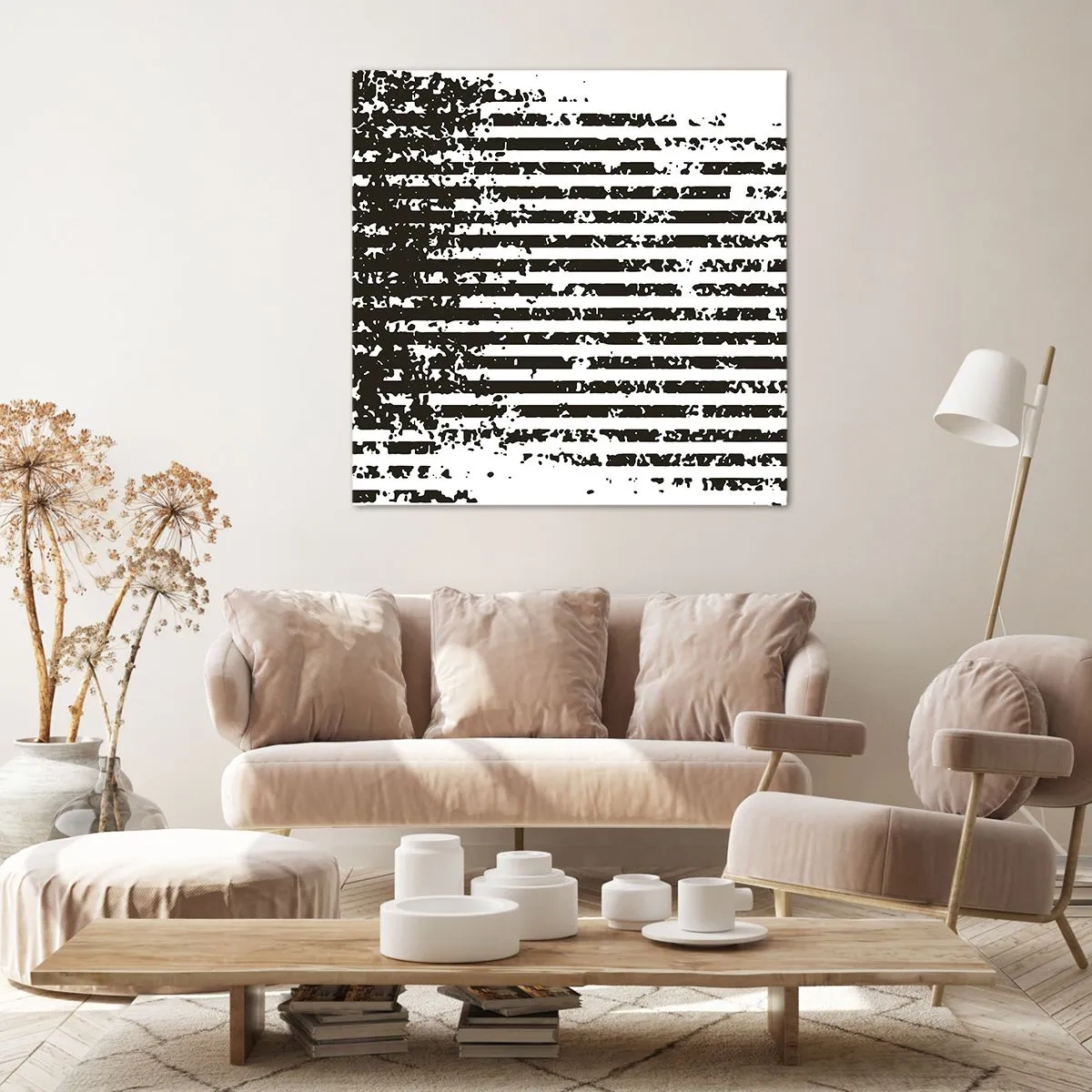 Canvastavla - Bild på duk - Rytm och brus - 50x50 cm