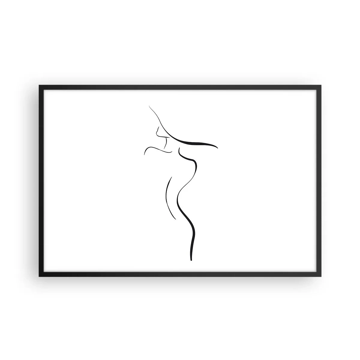 Affisch i svart ram - Svårfångad som en våg - 91x61 cm
