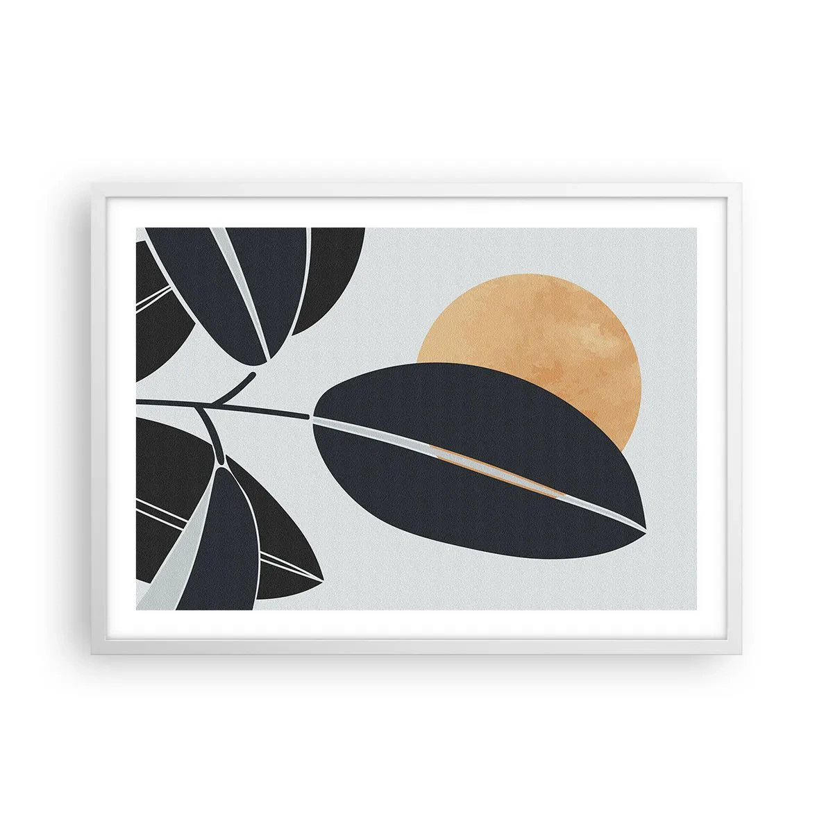 Affisch i vit ram - Het sommardag - 70x50 cm