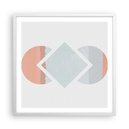 Affisch i vit ram - Situationen är klar - 60x60 cm