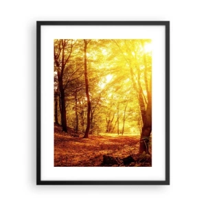 Affisch i svart ram - Mot guldgläntan - 40x50 cm