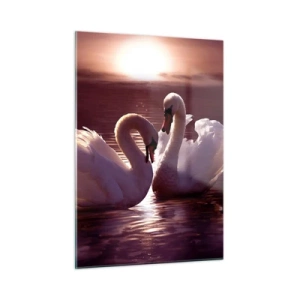 Glastavla - Bild på glas - Tills döden skiljer oss - 50x70 cm