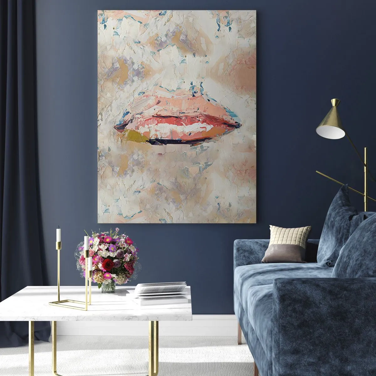 Glastavla - Bild på glas - Väcker sinnen - 70x100 cm