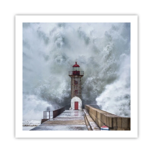 Affisch - Vattnets vrål, vindens skrik  - 60x60 cm