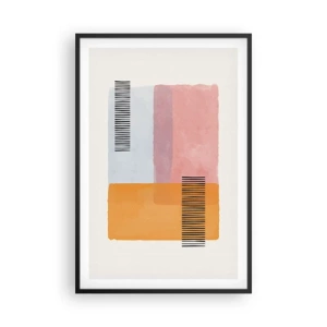 Affisch i svart ram - Från hörna till hörna - 61x91 cm