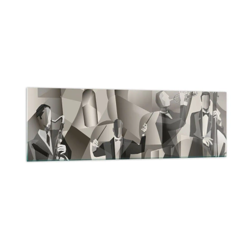 Glastavla - Bild på glas - I ljudrummet - 160x50 cm