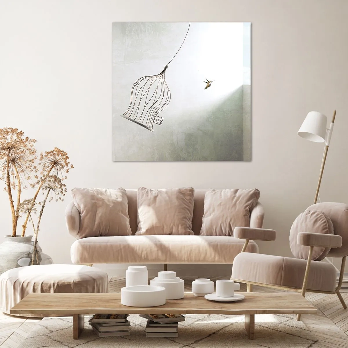Canvastavla - Bild på duk - I sitt esse - 30x30 cm