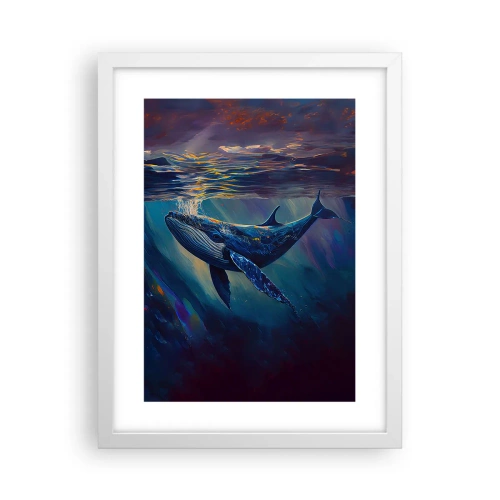 Affisch i vit ram - Välkommen till min värld - 30x40 cm