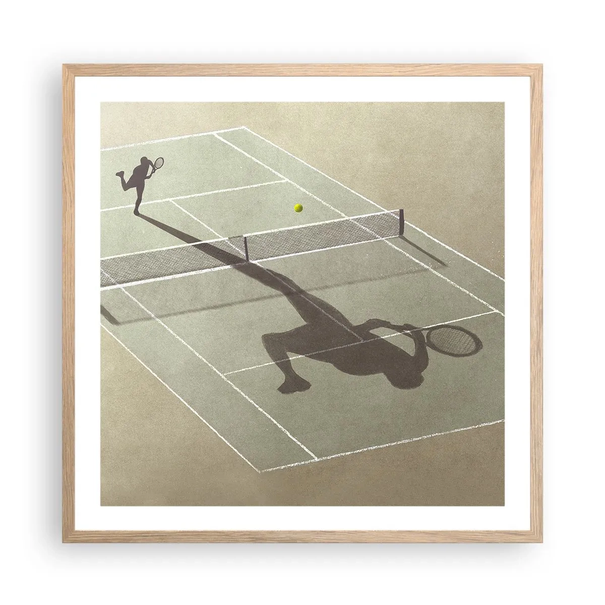 Affisch i ram av ljusek - Övervinna sig själv - 60x60 cm