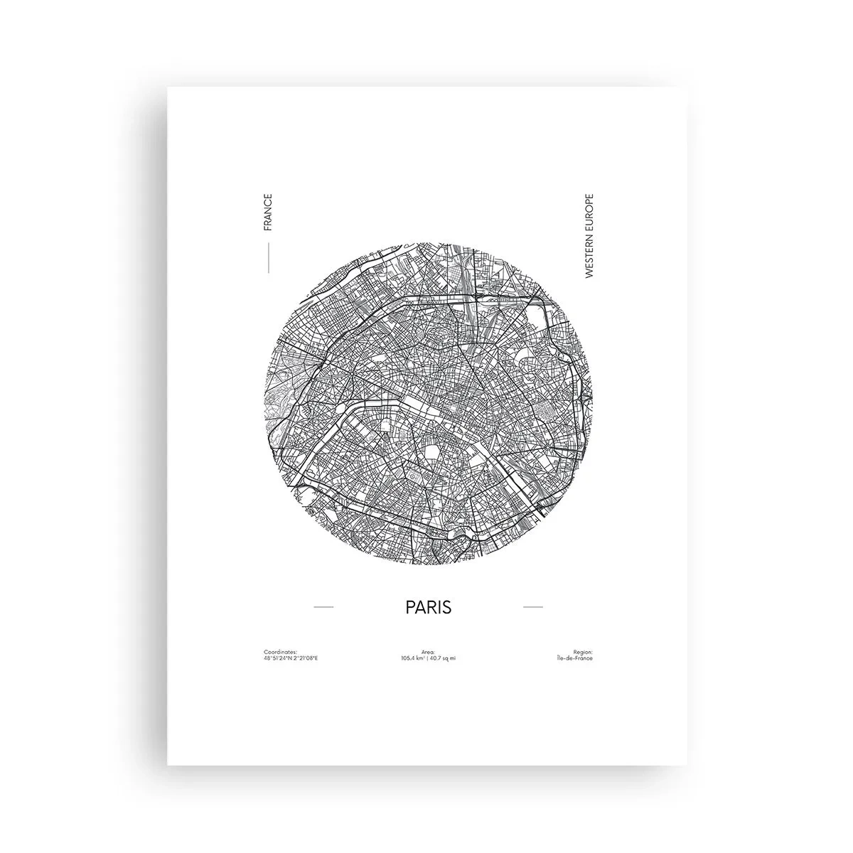 Affisch - Paris anatomi - 30x40 cm