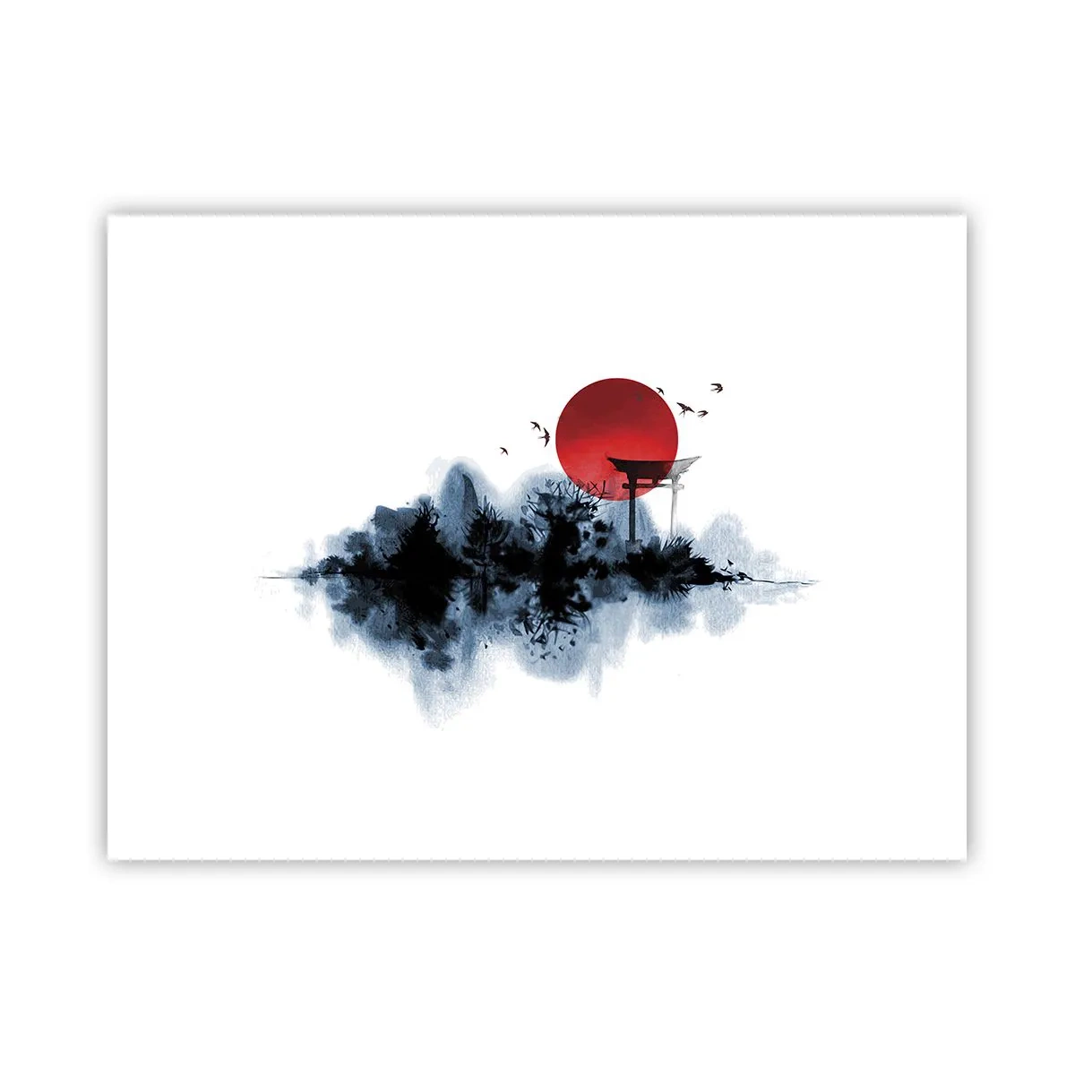 Affisch - Japansk utsikt - 40x30 cm