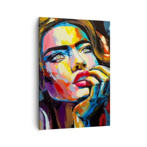 Canvastavla - Bild på duk - Drömmar seglar i himlen som fåglar - 50x70 cm