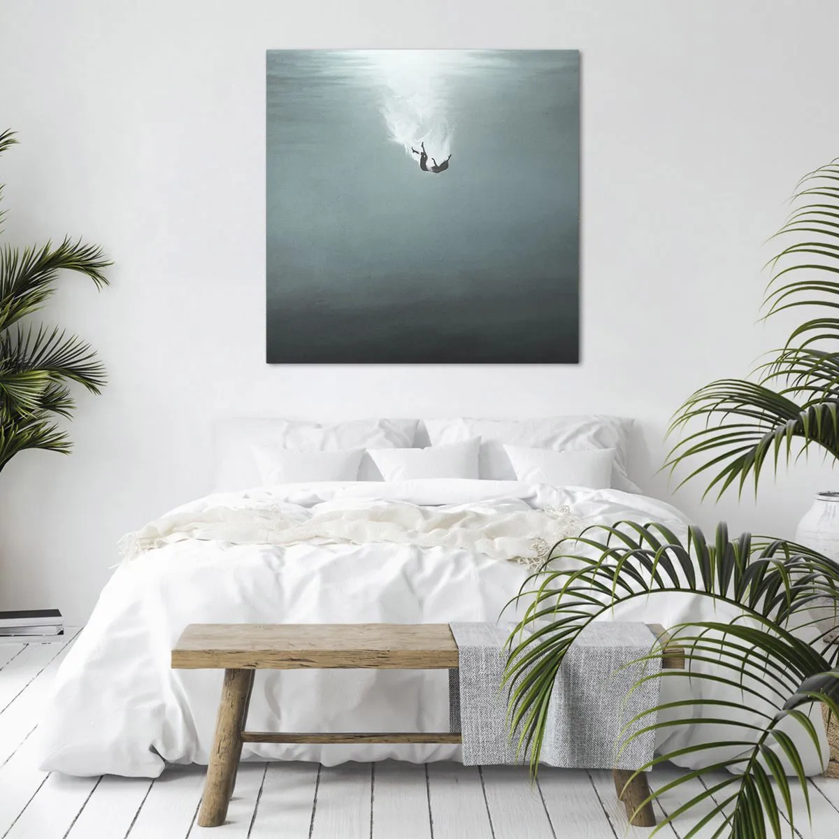 Canvastavla - Bild på duk - I havets famn - 50x50 cm