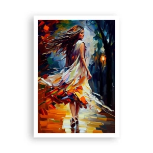 Affisch - Höstflicka - 70x100 cm
