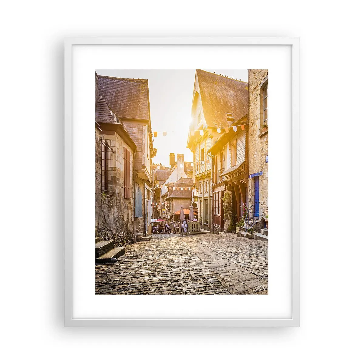 Affisch i vit ram - Stadens vita ande - 40x50 cm