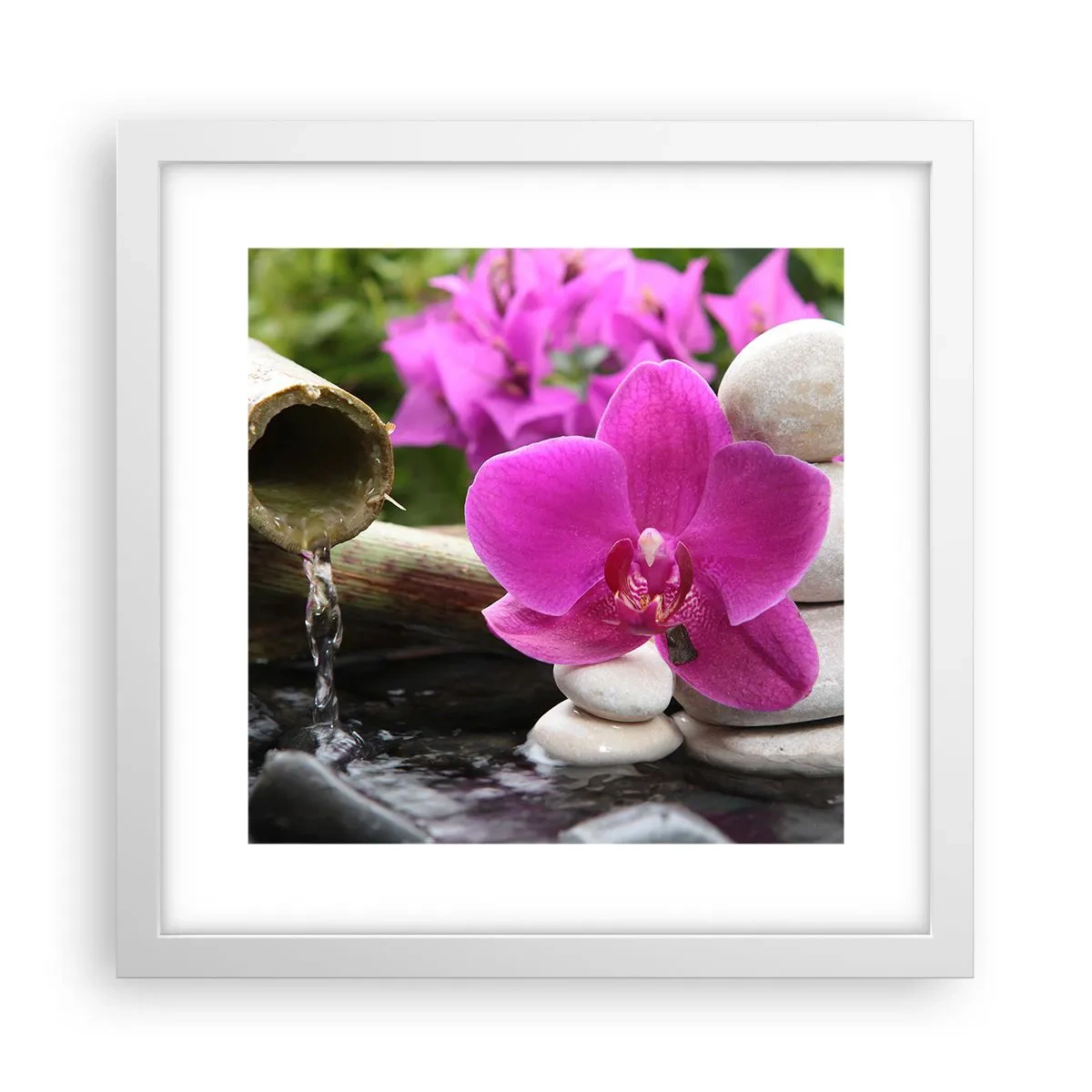 Affisch i vit ram - Så kopplar du av - 30x30 cm