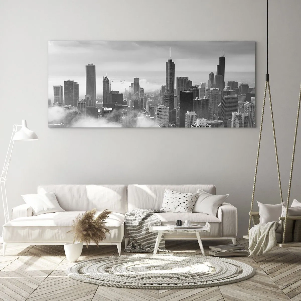 Glastavla - Bild på glas - Amerikanskt landskap - 100x40 cm