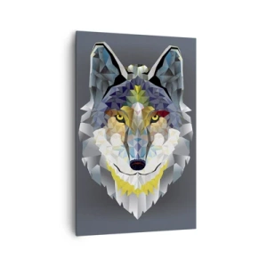 Canvastavla - Bild på duk - Vargen är här - 80x120 cm