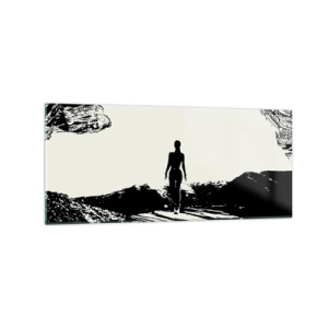 Glastavla - Bild på glas - En ny blick - 120x50 cm