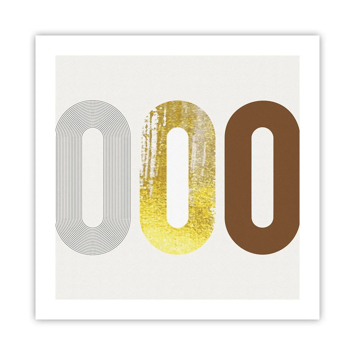 Affisch - Ooo! - 50x50 cm