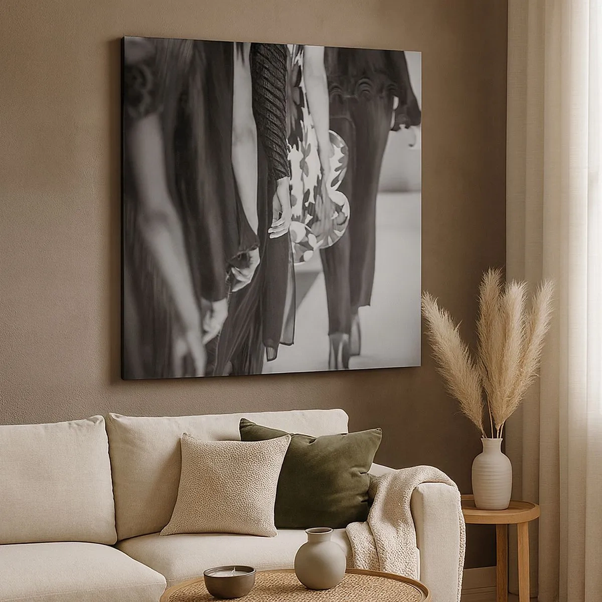 Canvastavla - Bild på duk - En elegant parad - 30x30 cm