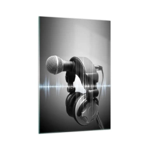 Glastavla - Bild på glas - Sången hörs fortfarande - 70x100 cm