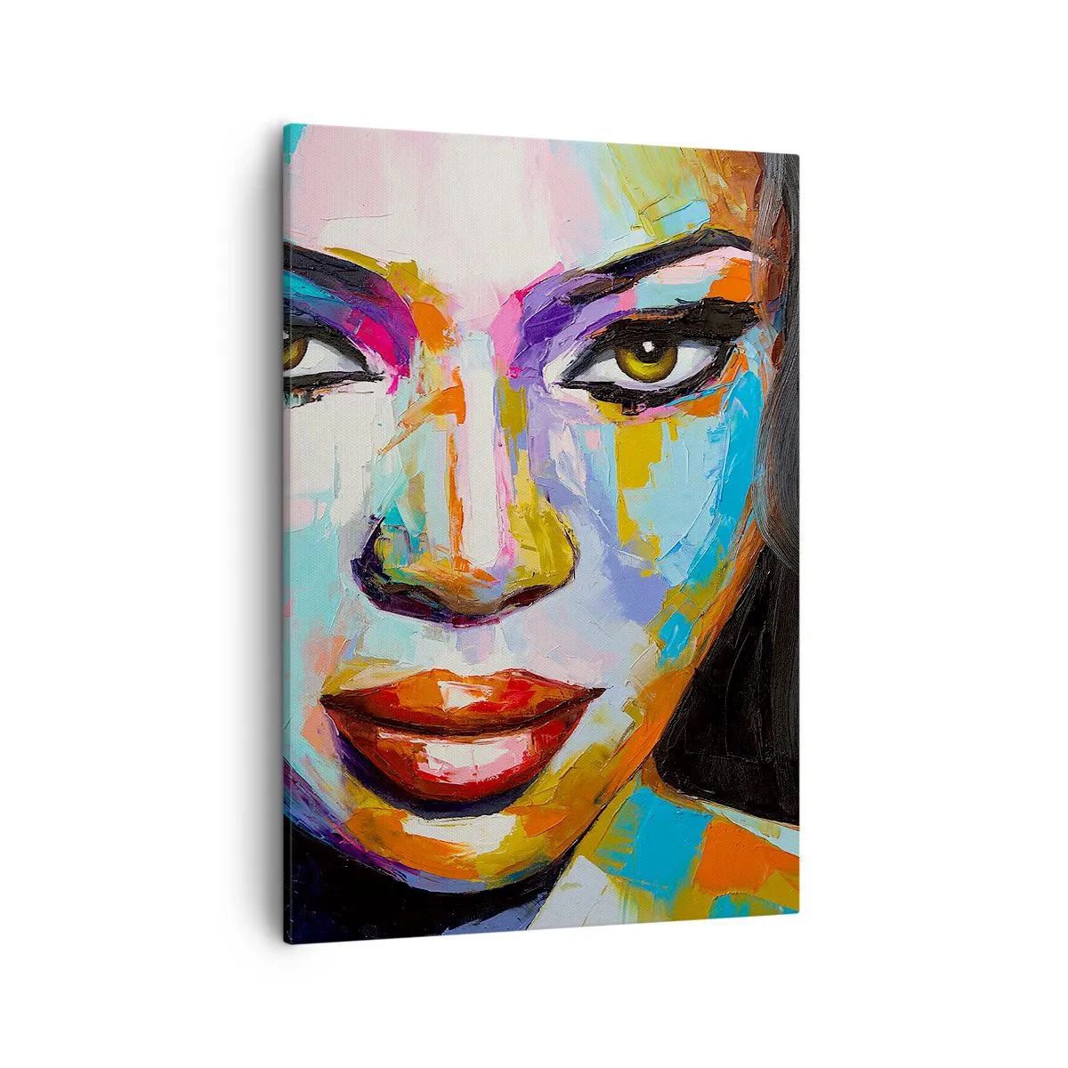 Canvastavla - Bild på duk - Kan inte ta ögonen från henne - 50x70 cm