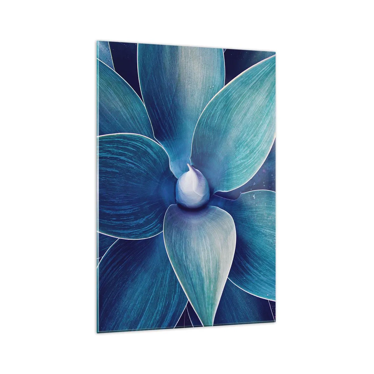 Glastavla - Bild på glas - Blått från himlen - 70x100 cm