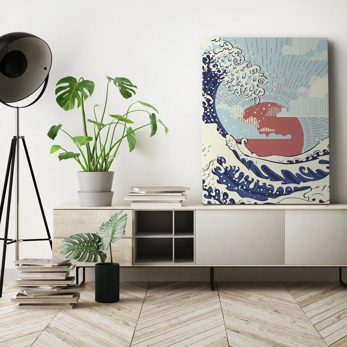 Canvastavla - Bild på duk - Ur japanska inspirationer - 50x70 cm