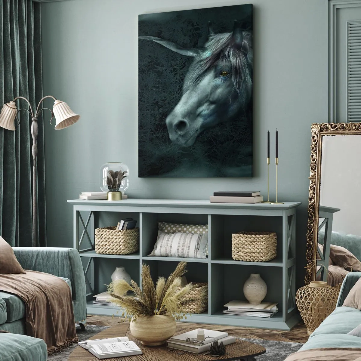 Canvastavla - Bild på duk - I sagoskogen - 50x70 cm