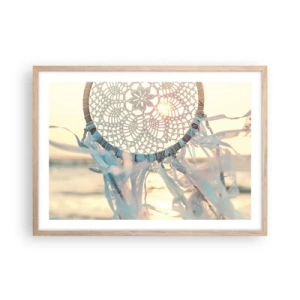 Affisch i ram av ljusek - Spetstotem - 70x50 cm