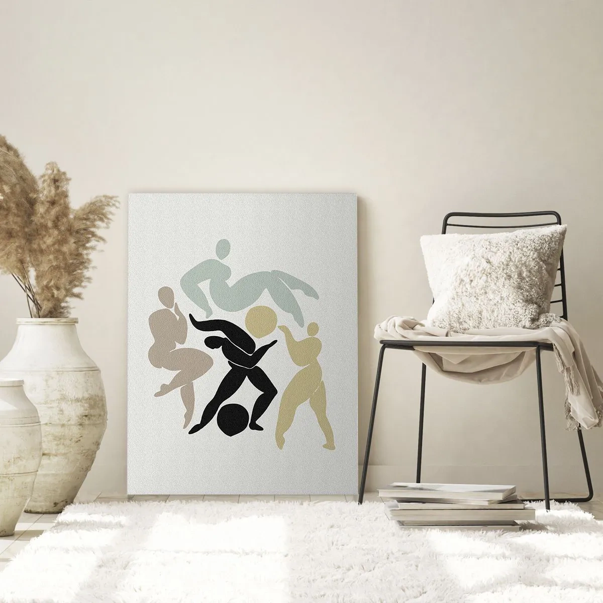 Glastavla - Bild på glas - Rörelse för hälsa och skönhet - 80x120 cm