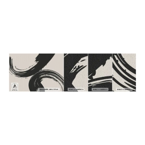 Fototapet Prov Standard Eco - Svepande och cirkulärt - Bit, Borsta, Minimalism - 100x30 cm