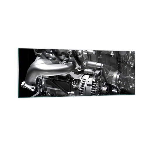 Glastavla - Bild på glas - Stål, vacker, stark - 140x50 cm