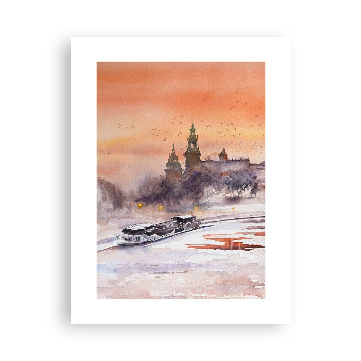 Affisch - Kunglig solnedgång - 30x40 cm