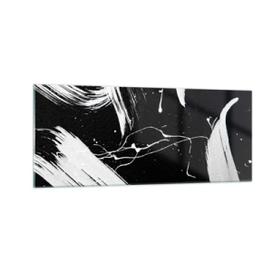 Glastavla - Bild på glas - Bryta mörkret - 100x40 cm
