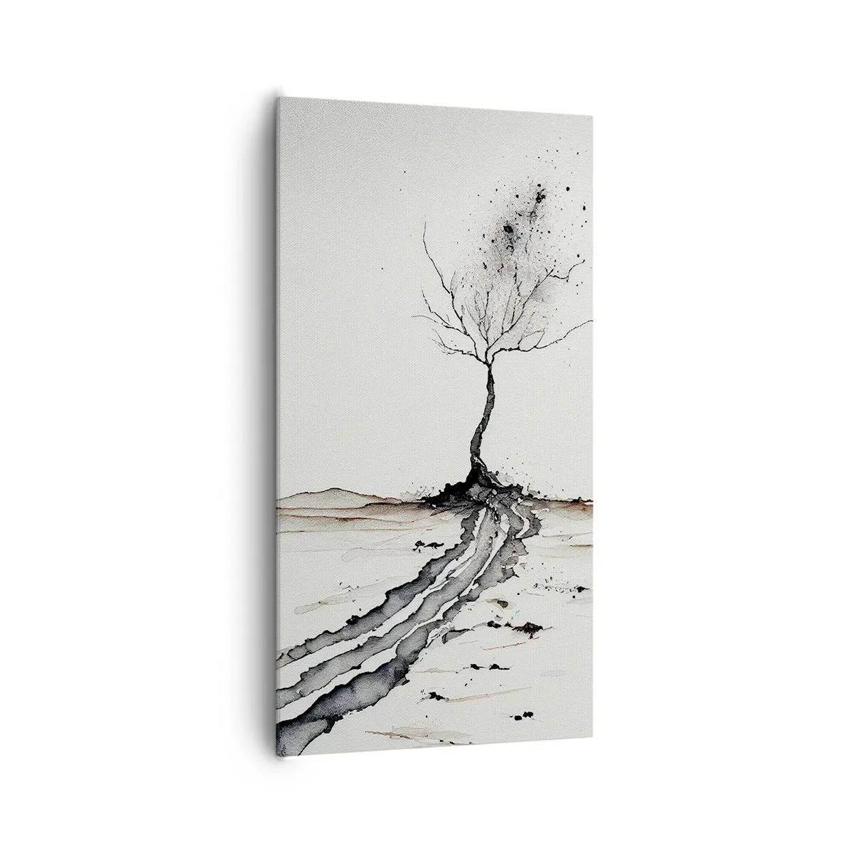 Canvastavla - Bild på duk - Vinterns melankoli - 65x120 cm